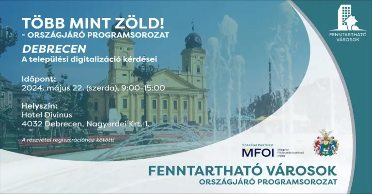 Fenntartható Városok - Több, mint zöld!